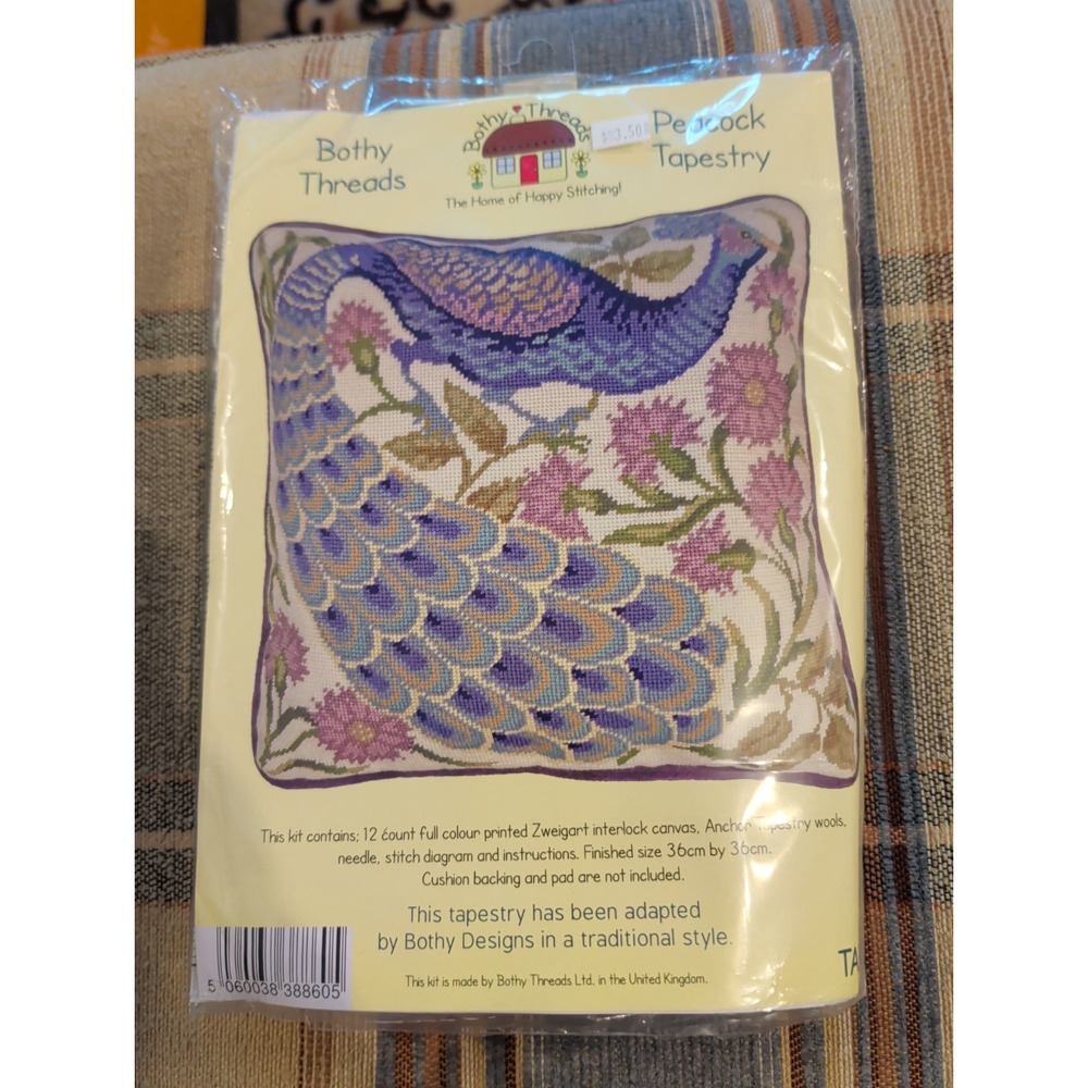 New Bothy Threads Peacock Tapestry Kit Pillow TAP6